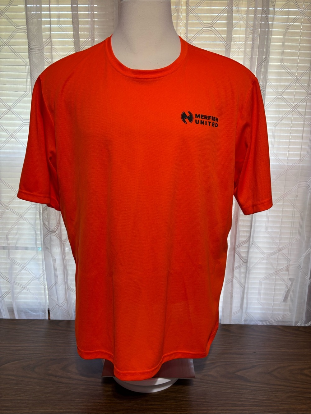 Sport tel 3Xl Mens Short Sleeve Performance Shirt - Orange 28 p2p 32L NWOT